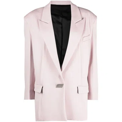 Attico The  Oversize Blazer In Pink