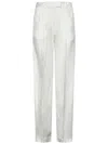 Attico Milk-colored ''jagger'' Trousers In White