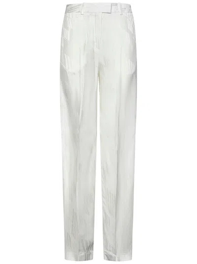 Attico Milk-colored ''jagger'' Trousers In Neutral