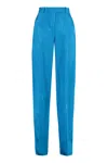 Attico Jagger High Waist Stretch Wool Trousers