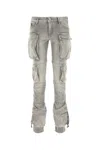 Attico Denim Trousers With Waist Belt Loops