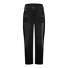 Attico The  Black Cotton Denim Jeans In Black