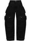 Attico Jeans With Belt Loops In Black