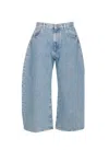 Attico Blue Cotton Jeans Denim In Blue