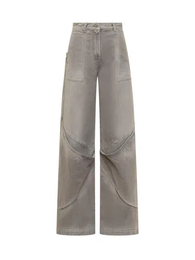 Attico The  Jeans Extra In Grey