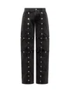 Attico The  Jeans Pants In Black