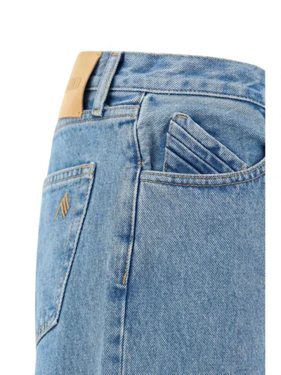 Attico The  Jeans With Curl In Blue