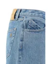Attico The  Jeans With Curl In Blue