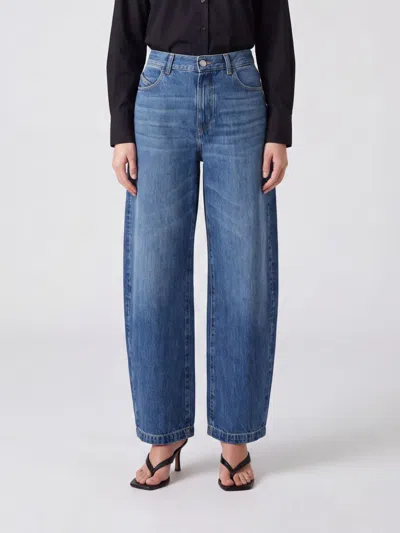Attico The  Jeans Woman Color Blue