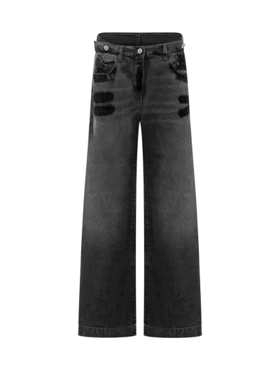 Attico The  Jethe Mini Jeans In Black