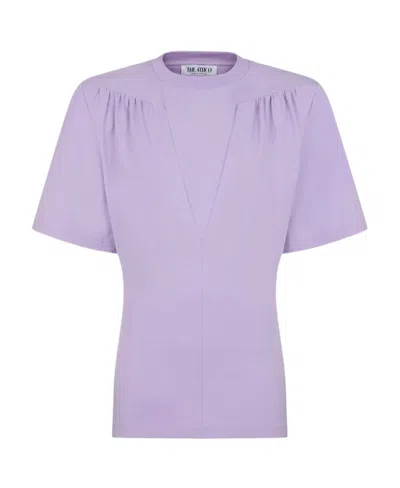 ATTICO THE ATTICO JEWEL CUT-OUT CREWNECK T-SHIRT