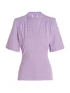 Attico Jewel Cut-out Cotton T-shirt