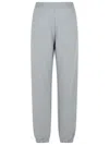 Attico Jogger Grey Cotton Pants In Grey