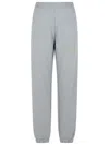 Attico Jogger Grey Cotton Pants In Grey