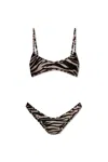 ATTICO THE ATTICO JOIN US AT THE BEACH COLLECTION TWO-PIECE SWIMSUIT