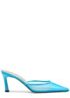Attico Blue Juno Mules In Light Blue