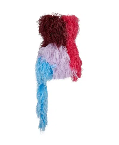 ATTICO THE ATTICO KERI FEATHER MINI DRESS