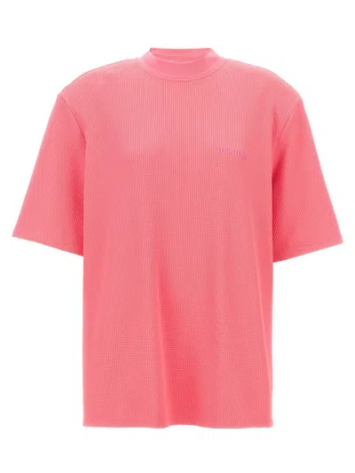 Attico Kilie T-shirt In Fuchsia