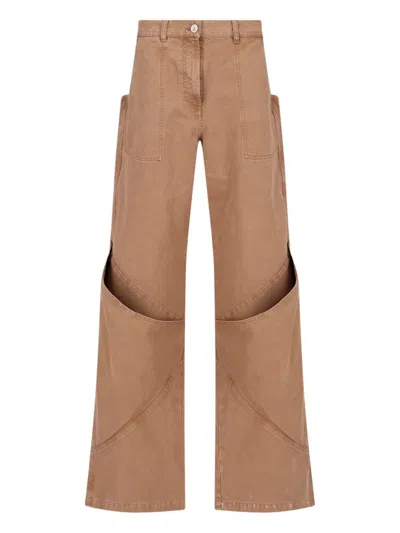Attico Ssense Exclusive Tan Jeans In 702 Cachi