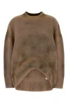 Attico Pullover Mit Logo-stickerei In Brown