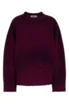 Attico Maglione Oversize In Misto Lana Porpora Donna In Burgundy