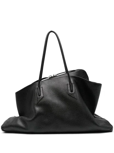 Attico Handbag La Passeggiata Large In Leather In Black