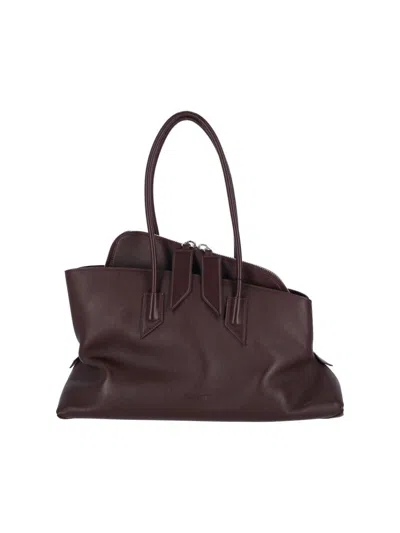 Attico The  "la Passeggiata" Medium Handbag Red