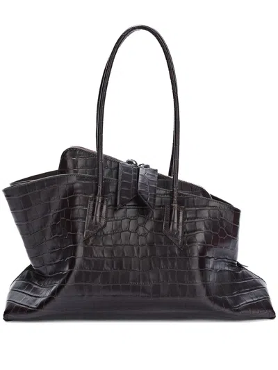 ATTICO THE ATTICO LA PASSEGGIATA MEDIUM LEATHER SHOULDER BAG