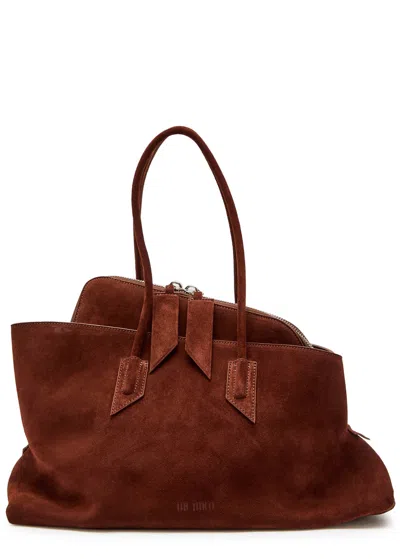 ATTICO THE ATTICO LA PASSEGGIATA MEDIUM SUEDE SHOULDER BAG