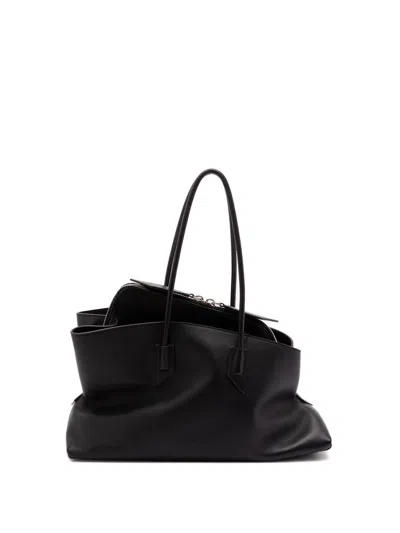 Attico The  `la Passeggiata` Medium Top Handle Bag In Black