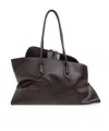 Attico Medium La Passeggiata Zip Top-handle Tote Bag In Black