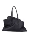 Attico Black La Passeggiata Medium Tote In Black