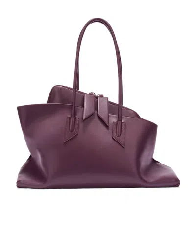 Attico The  La Passeggiata Medium Tote Bag In Brown