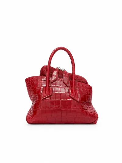 Attico The  'la Passeggiata Mini' Top Handle In Red