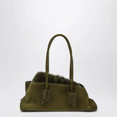 Attico The  | La Passeggiata Small Bag In Khaki Green Suede