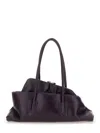 Attico Dark Purple La Passeggiata Small Shoulder Bag