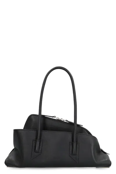 Attico The  La Passeggiata Small Leather Handbag In Black