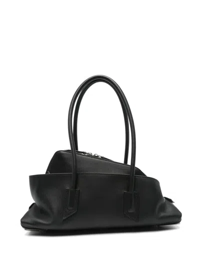 Attico The  La Passeggiata Small Top Handle Tote Bag In Black