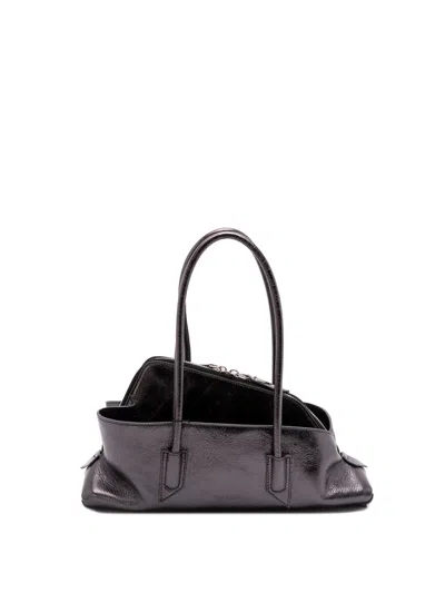 Attico The  `la Passeggiata` Small Top Handle Bag In Gray