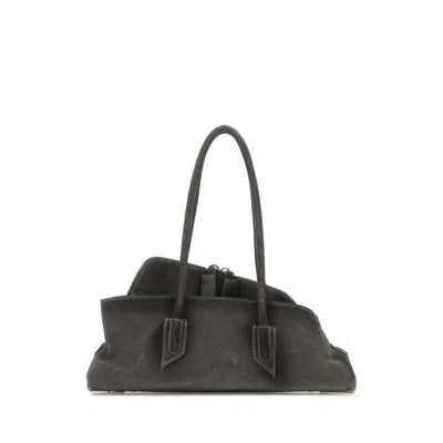 Attico The  La Passeggiata Small Top Handle Bag  Gray