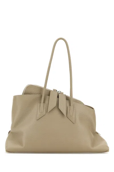 Attico The  'la Passeggiata' Top Handle In Neutral