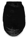 Attico Multi-strings Mini Skirt In Black