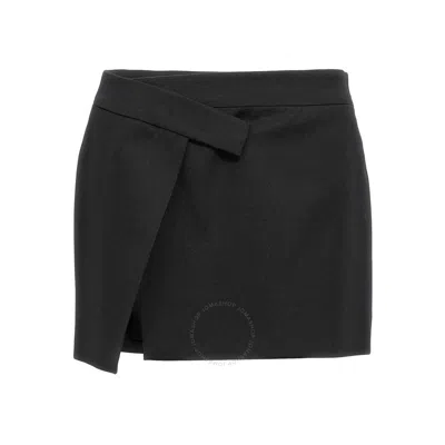 Attico Black Cloe Miniskirt In 100 Black