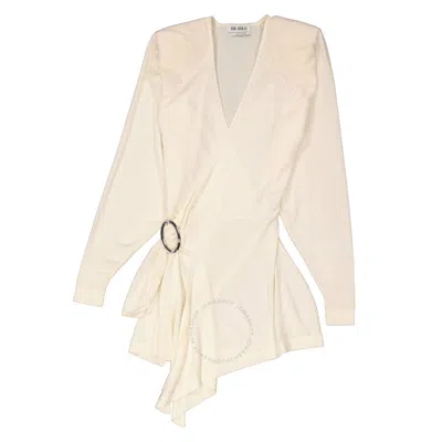 Attico The  Ladies Brown / Beige Hurely Mini Dress In Brown/beige
