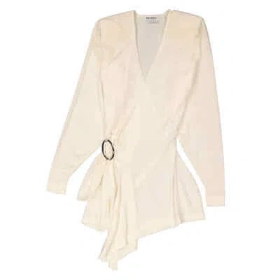 Pre-owned Attico The  Ladies Brown / Beige Hurely Mini Dress In Multicolor