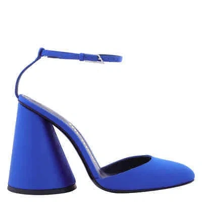 Pre-owned Attico The  Ladies Cobalt Blue Luz Slingback Pumps