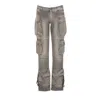 Attico Ladies Grey Essie Long Pants In Grey