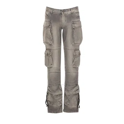 ATTICO THE ATTICO LADIES GREY ESSIE LONG PANTS