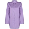 Attico ''margot'' Lavender Mini Dress In Purple