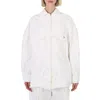 Attico Logo-embroidered Shirt Jacket In White